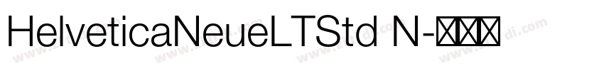 HelveticaNeueLTStd N字体转换